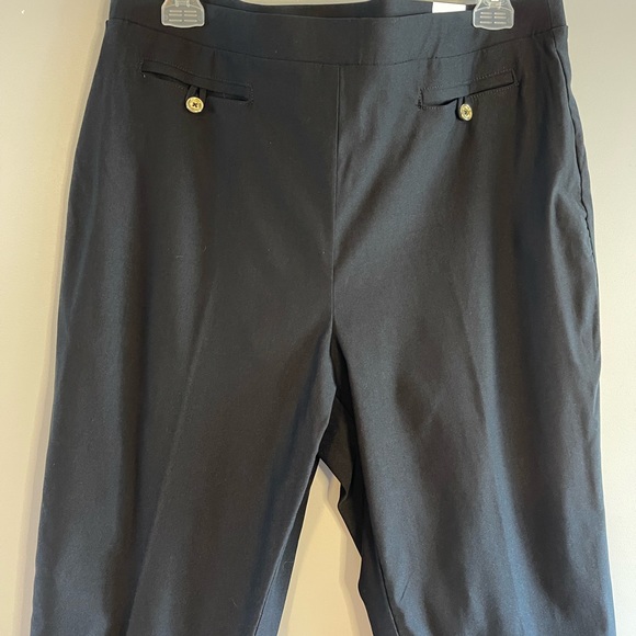 Ann Klein Slim Ankle Pant in Black | SZ 8 NWT - Picture 6 of 9